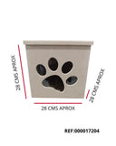 REF: 000017204 MDF. CAJA CON TAPA 28*28*28 AGUJERO VIDRIO FIGURA STDA 4 MOT