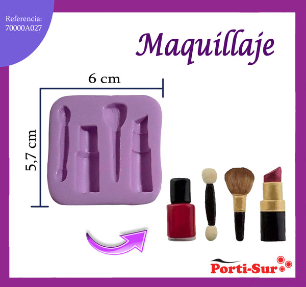 REF: 70000A027 MODLE SILICONA CON FIGURA MAQUILLAJE * 4
