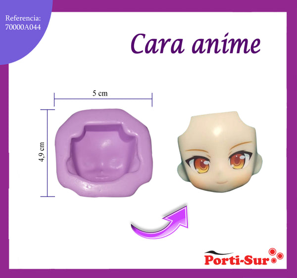 REF: 70000A044 MOLDE SILICONA CARA ANIME