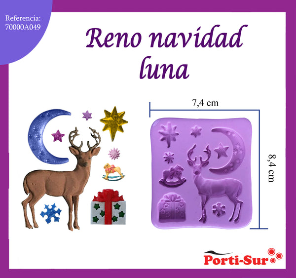 REF: 70000A049 MOLDE SILICONA RENO LUNA CAMPANA *8