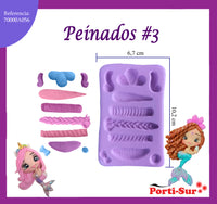 REF: 70000A056 MOLDE SILICONA PEINADOS # 3