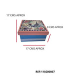 REF: 110200067 P.PINTADO MDF. CAJA EMBONE GDE 17X 17 X 8 CMS (17188)