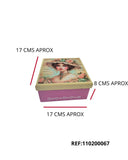 REF: 110200067 P.PINTADO MDF. CAJA EMBONE GDE 17X 17 X 8 CMS (17188)