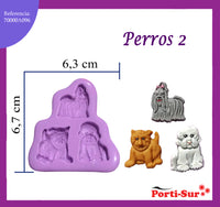 REF: 70000A096 MOLDE SILICONA PERROS * 3 # 2
