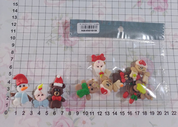 REF: NAV001018 NAV.PRENDEDOR SURTIDO NAVIDEÑO *10 UND *CU*