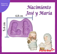 REF: 70000A102 MOLDE SILICONA NACIMIENTO P # 1