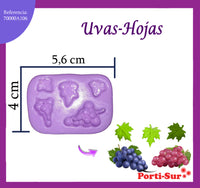 REF: 70000A106 MOLDE SILICONA UVAS - HOJAS