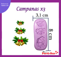 REF: 70000A109 MOLDE SILICONA CAMPANAS * 3