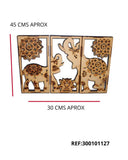 REF: 300101127 TRIPTICO CUADRO ELEFANTE 30*45 CMS