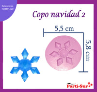 REF: 70000A120 MOLDE SILICONA COPO NAVIDAD # 2