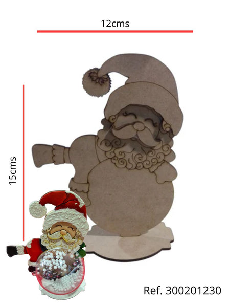 REF: 300201230 LASER PAPA NOEL CON BASE 15 ALTO * 8 ANCHO