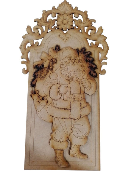 REF: 300201238 LASER TABLA ARABESCOS PAPA NOEL REGALOS 29 ALTO *13 ANCHO