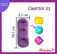 REF: 70000A126 MOLDE SILICONA CUARZOS  *3