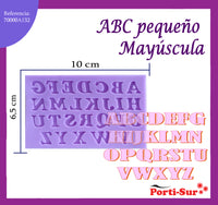 REF: 70000A132 MOLDE SILICONA ABC PQÑO.MAYUSCULA