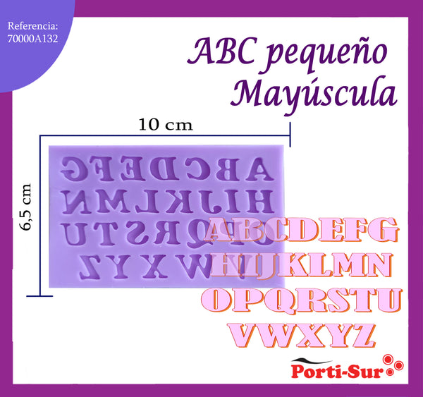 REF: 70000A132 MOLDE SILICONA ABC PQÑO.MAYUSCULA