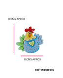 REF: 300104063 Gallo corazón 8*8