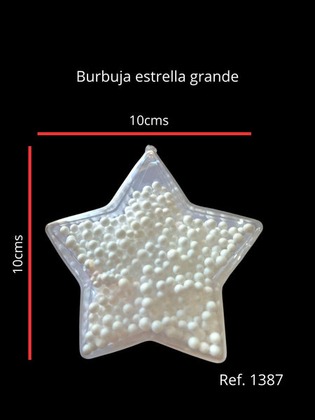 REF: 000001387 PLAST. ESTRELLA CRISTAL 10 CMS *UNIDAD