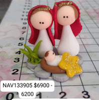 REF:NAV133905 NAV. PESEBRE MEDIANO FLOR DOS OVEJAS