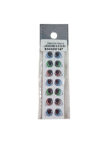 REF: 80000M147 ADH. OJOS RESINADOS # 35 * 7 PARES 1 CMS ALTO