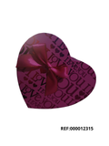 REF: 000012315 ENV. CAJA REGALO CORAZON MED.17 ALTO 18.5 ANCHO 7.5 ALTO REF 6010/4020