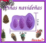 REF: 70000A280 MOLDE SILICONA PIÑAS NAVIDEÑAS *3