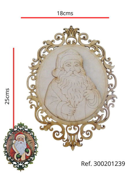 REF: 110300537 P.PINTADO LASER LASER MARCO ARABESCOS NOEL 25 ALTO *18 ANCHO (300201239)