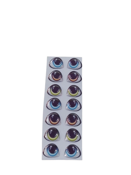 REF: 80000V316 ADH. OJOS RESINADOS # 83 * 7 PARES 0.8 MM