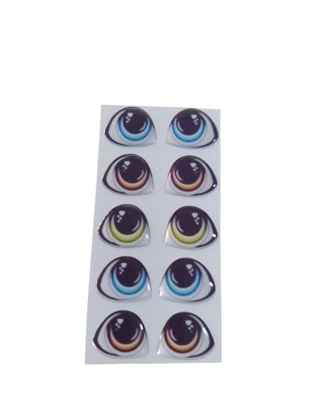 REF: 80000V318 ADH. OJOS RESINADOS # 83 * 5 PARES 1.5 CMS