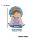 REF: 801000145 LASER PORTACELULAR VIRGEN GUADALUPE INFANTIL 17*14