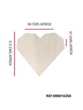 REF: 000016350 PINO COFRE TAPA CORAZON 5.5 ALTO * 34 ANCHO * 31 FONDO
