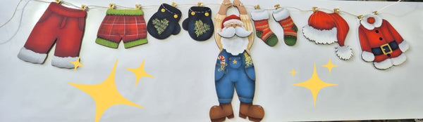 REF: 110300469 P.PINTADO LASER NOEL CUERDA CABUYA ACCESORIOS (ROPA) * 10 PIEZAS 20 ALTO(300113182)
