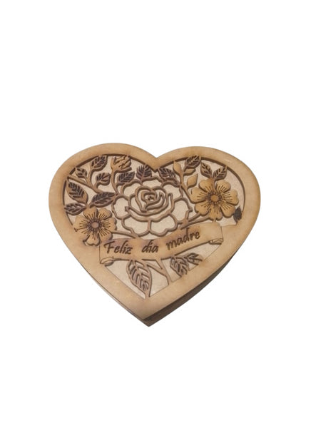 REF: 801000490 LASER COFRE CORAZON FELIZ DIA MADRE 15*13 ANCHO