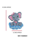 REF: 801000411 LASER APLIQUE ELEFANTE NIÑA NUBE 8*6 CMS