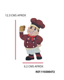 REF: 801000269 LASER APLIQUE COCINERO BOTELLA  12.3*6.2 CMS