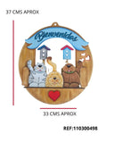 REF: 801000462 LASER CORONA GATOS HOGAR DULCE HOGAR 37 ALTO 33 ANCHO