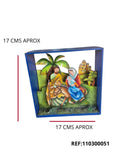 REF: 300113152 LASER CUADRO NACIMIENTO BURRO 17*17*6 CMS