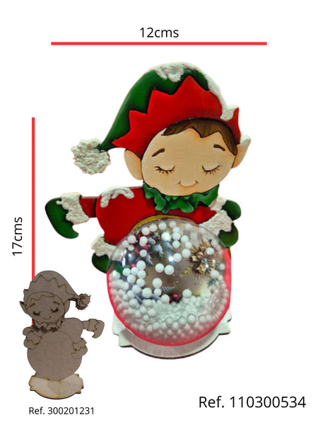 REF: 110300534 P.PINTADO LASER DUENDE CON BASE (300201231)