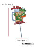 REF: 801000514 LASER PIN CERVEZA RANA MEDIANO 16 ALTO * 7 ANCHO
