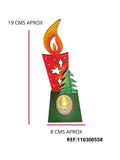 REF: 110300558 P.PINTADO LASER LASER VELA  ARBOL NAVIDEÑO CON BASE 19*8 CMS (300101059)