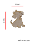 REF: 801000611 LASER APLIQUE PERRITA COLLAR 8 ALTO * 5.5 ANCHO