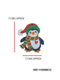 REF: 801000541 LASER APLIQUE PINGUINO 7*7 CMS (BURBUJA)