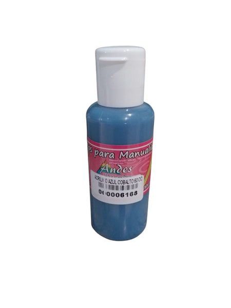 REF: 000006168 PROD. ANDES ACRILICO AZUL COBALTO 60 CC * 10 UNDS 50557