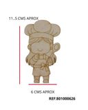 REF: 801000626 LASER APLIQUE NIÑA COCINERA 11.5 ALTO *6 ANCHO