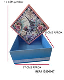 REF: 110200067 P.PINTADO MDF. CAJA EMBONE GDE 17X 17 X 8 CMS (17188)