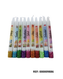 REF: 000009886 CACH. VELAS NAVIDEÑAS MENSAJE  * 10 UNDS