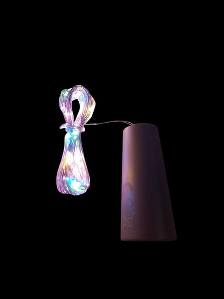 REF: 000008502 ACC. LUZ LED TIPO CORCHO 3 X MTRS COLORES 20 BOMBILLOS