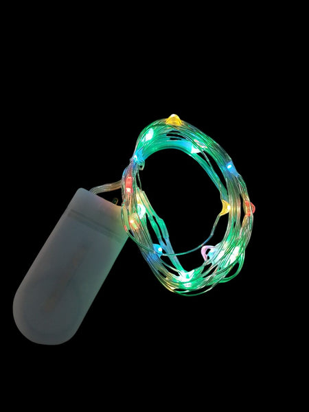 REF: 000008507 ACC. LUZ LED * 2 MTS PILA RELOJ MULTICOLOR 20 BOMBILLOS