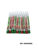 REF: 000009886 CACH. VELAS NAVIDEÑAS MENSAJE  * 10 UNDS