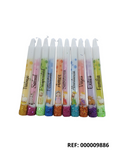 REF: 000009886 CACH. VELAS NAVIDEÑAS MENSAJE  * 10 UNDS
