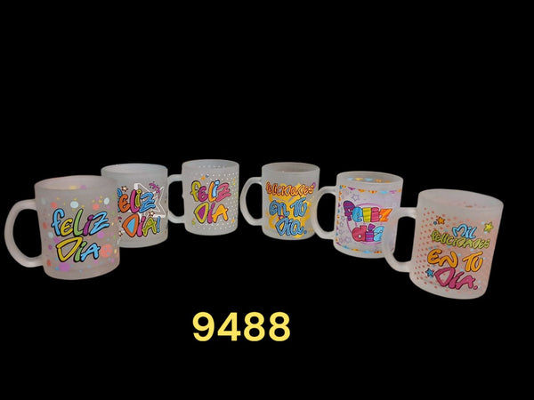 REF: 000009488 CACH. MUG CRISTAL MENSAJES